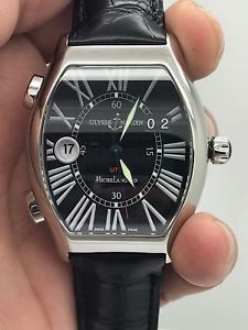 Ulysse Nardin Michelangelo Gigante UTC Stainless Steel Dual Time Watch