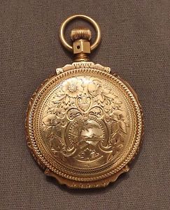 Rare solid 18K pocket watch  A.W.Co Waltham