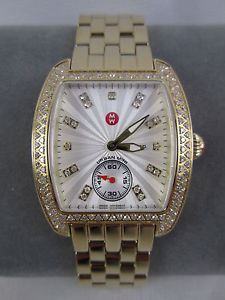 Michele Urban Mini Yellow Gold Diamond Watch & Band MW02A01B1942 Refurbished