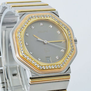Wempe 5th Avenue Stahl/Gold bicolor 56 Brillanten 34 mm