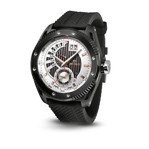SECULUS MEN'S COPERNICO 48MM BLACK QUARTZ ANALOG WATCH 9535.2.704P SIL IPBB WB