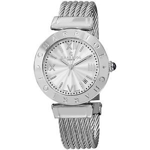Charriol Alexandre Women's 34mm Silver Steel Bracelet & Case Watch AMS.51.001