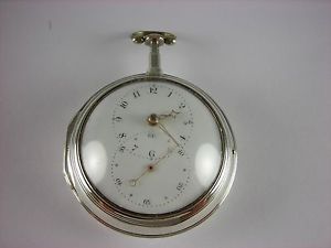 Antique all original English Verge Fusee Key wind Doctor's pocket watch. 1795