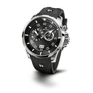 SECULUS MEN'S PHANTOMAS 42MM SILICONE BAND QUARTZ WATCH 4505.3.422 SIL SS BGRE