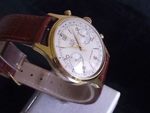 Wunderschöner Original GUB GLASHÜTTE Kal. 64 Flyback Schaltrad Chronograph