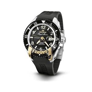 SECULUS MEN'S ROYAL MARINE FLAGSHIP 42MM AUTOMATIC WATCH 3442.7.2824 SIL SSY B