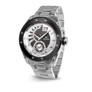 SECULUS MEN'S COPERNICO 48MM STEEL BRACELET QUARTZ WATCH 9535.2.704P M SSB WB