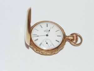 Elgin 14k Gold   Antique  pocket watch Works