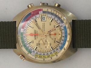 Wakmann vintage day date chronograph Regate Regatta Yg