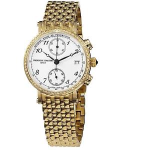 Frederique Constant Classics Women's Diamonds 34mm Chronograph Watch FC291A2RD5B