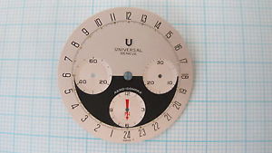 Very rare Universal Geneve Aero-Compax dial NOS