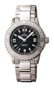 Gevril Men's 3102L Sea Cloud Automatic Stainless Steel Date Wristwatch