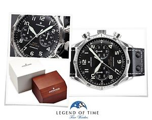 JUNGHANS watch MEISTER PILOT CHRONOSCOPE Black Dial LIMITED EDITION 027/3593 Men