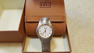 Ebel Classic Wave Gents Watch 18ct gold s/steel - latest model boxed