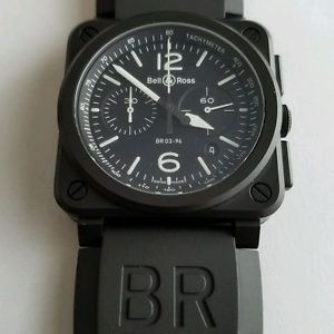 Bell & Ross BR03-94 Chronograph BR03-94 Black/White Watch Retail $5,800
