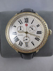 Michele Serein Diamond Gold Tone Watch MW21A01B0966 Refurbished NIB