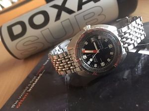 Doxa Sub 1200T Sharkhunter Dive Watch, Black Dial, Boxed With Papers Full Set