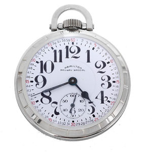 Hamilton Stainless Steel Railway Special Pocket Watch
