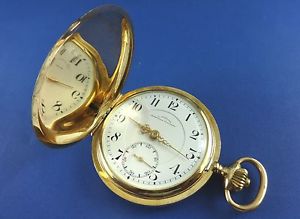 Antique Julius ASSMANN 14k Solid Gold 52mm Pocket Watch. Ca 1900’s