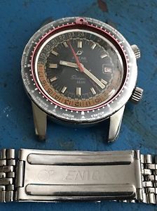 Enicar Sherpa Guide 600 GMT Automatic 43mm World Time Impeccable Condition