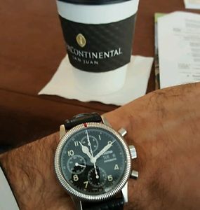 Vintage Tutima Flieger Pre-Owned business style watch F2 780-31 Chronograph2003