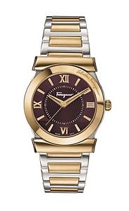 Ferragamo Women's FI1030015 Vega Purple Dial Two-Tone Steel Wristwatch