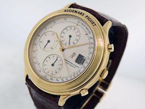 Audemars Piguet Huitieme Chronograph 18k Yellow Gold 25644BA $Rare LNIB
