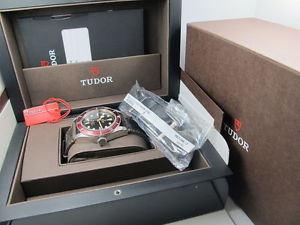 Tudor Heritage Black Bay - Red Bezel - Original ETA Version - Full Kit + Extras!