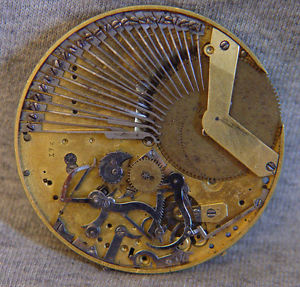 c1800 musical 1/4 repeater sonnirie movement ~ to restore