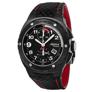Alpina Men's Sebring Chronograph Swiss Automatic Leather Watch AL725LBR5FBAR6