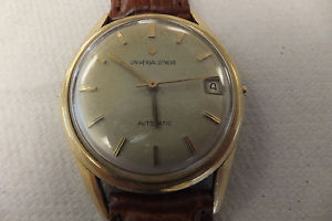 VINTAGE UNIVERSAL GENEVE 18K SOLID GOLD....MICROTOR....28 JEWEL Watch.....4U2FIX