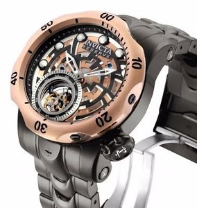 New Men's Invicta 16300 Tourbillon Mechanical Reserve Open Heart Watch