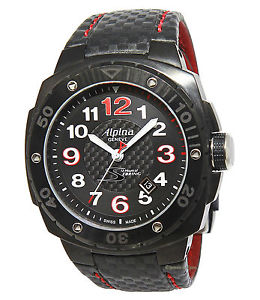Alpina Mens Racing Carbon Fiber Black Dial Limited Edition Watch AL-525X5AEFBS6