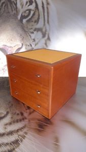 LUXURY | unique HERMÈS Ebony Light Wooden Jewelry Watch Storage Box | $ 14000