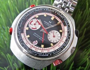 VINTAGE HAMILTON CHRONOMATIC COUNTDOWN STEEL AUTO