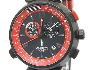 LOUIS VUITTON Tambour Chronograph Americas Cup Limmited Watch Q101A (BF109227)