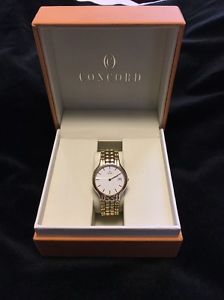 Concord 14k Gold Ladies Watch Sapphire Crystal Excellent Cond.