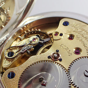 A. LANGE & SÖHNE SILBER SAVONETTE TASCHENUHR 1 B QUALITÄT 54mmZERTIFIKAT UHR