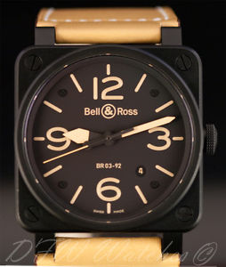 Bell & Ross BR03-92-S Black PVD Heritage Boxes Manual Papers 42mm BR0392