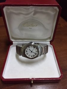 Cartier Santos Ronde ref 1920-1 unisex automatico acciaio con box