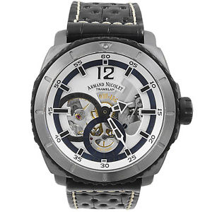Armand Nicolet L09 Titanium Alligator Men's Watch T619A-AG-P760NR4     LE of 150