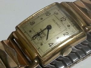 Vintage Helbros Ladies Wach Gold filled Plated Extensible 1940s pat 2.515.817