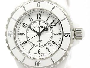 Polished CHANEL J12 Ceramic Quartz Ladies Watch H0968 (BF105139)