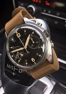 Vintage CWC 6BB RAF British military chronograph issued 1974