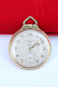 Solid gold 18k Universal Geneve pocket watch 47mm montre gousset or