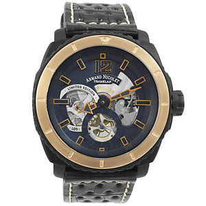 Armand Nicolet L09 18k Gold Alligator Men's Watch S619N-BU-P760NR4     LE of 150