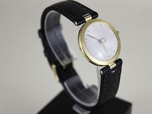 BUNZ DAMENUHR aus 750er GELBGOLD mit BRILLANT 0.07 ct IF / RIVER |mit Zertifikat image 1