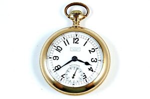 RARE Waltham Model 83 SANTA FE ROUTE Pocket Watch RARE DIAL Runs