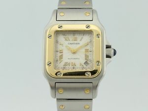 Cartier Santos Automatic 18K Gold and Steel Lady 2423
