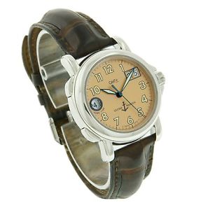 10016 Ulysse Nardin San Marco GMT +/- Big Date 223-88 39mm Steel Leather Strap